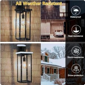 Black Outdoor Wall Lantern